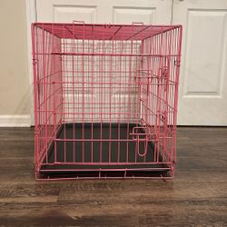 Pink Dog Crate