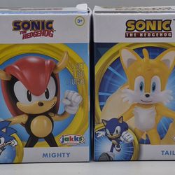 SONIC Jakks Sonic The Hedgehog Action Mini2.5InchSetOf 4SONIC,MIGHTY,TAILS,FANG!