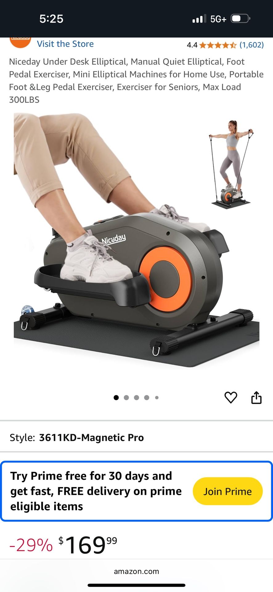 Brand New In Box nicuday mini elliptical cross trainer Asking $150