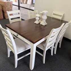 Dining Room Table Set With 6 Chairs 