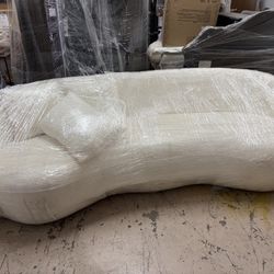 White Luxury Curve Sofa