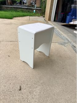 White Wood Bench