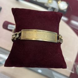 14K Gold ID Bracelet 