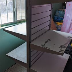 Shelf's 3 On Each side perfect For Garage Storage.