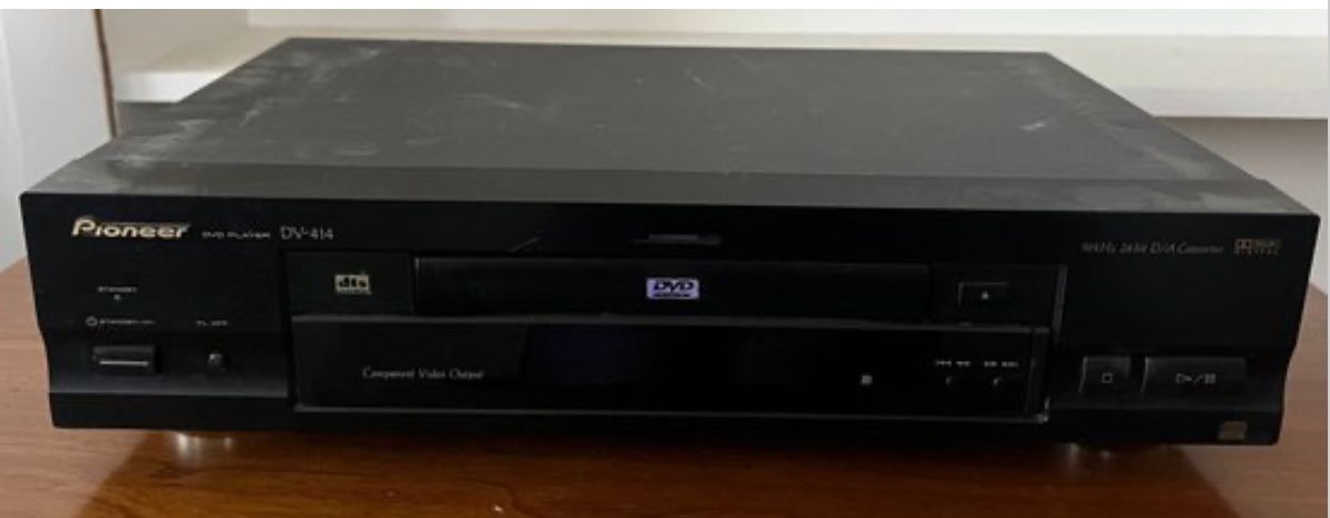 PIONEER DV-414 DVD PLAYER BLACK