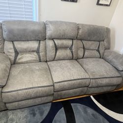 Acropolis Grey Reclining Sofa