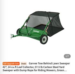Garvee 42" Tow Behind Lawn Sweeper
