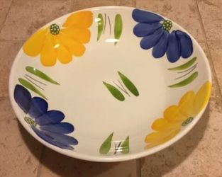 Maxam Hand Painted Large Pasta/Serving Bowl made in Italy