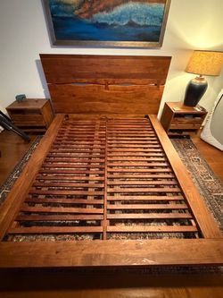 Queen Bed Frame Solid Wood Modani Modern