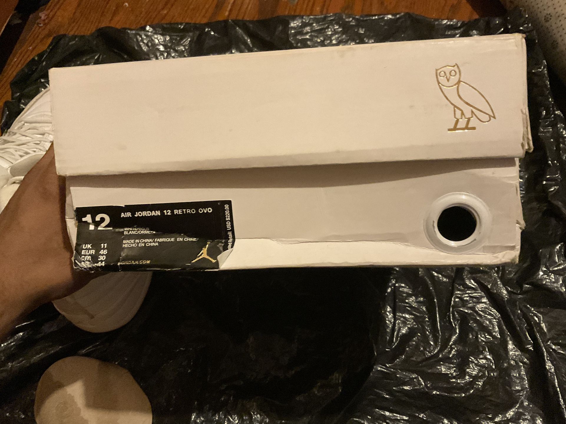 OVO x Air Jordan 12 Retro 'White' Sample