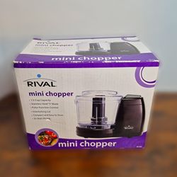 Rival Mini Chopper 1.5 Cup Stainless Steel Blade - NIB Kitchen Tool