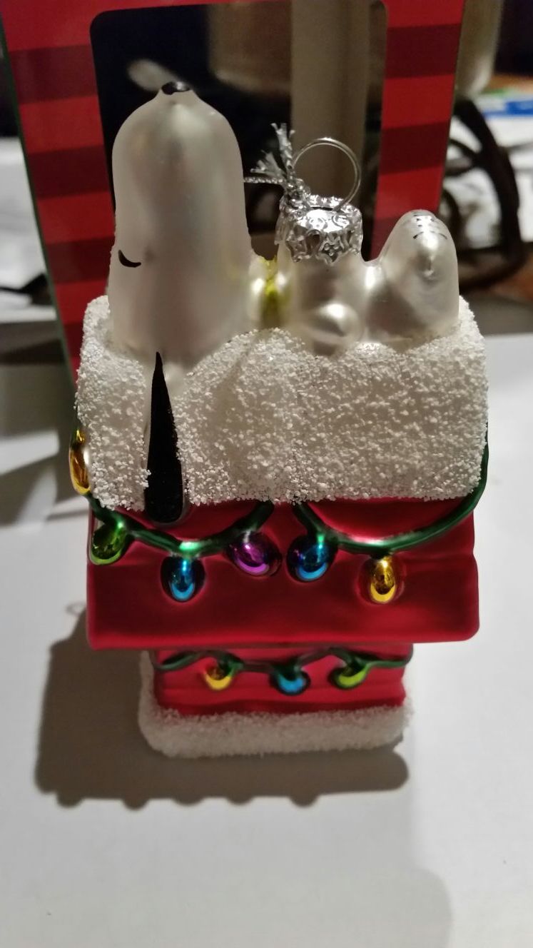 Snoopy doghouse ornament