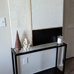 Black console table 