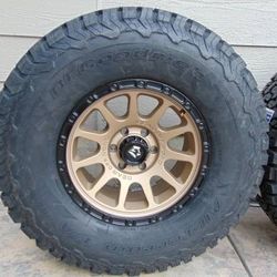 Satin Bronze 17X8.5 Gear Offroad Rims & 315 70 17 BFGoodrich K02 Tires