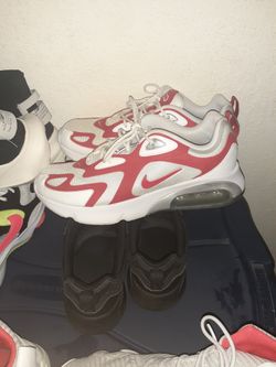 Air MAX 200 RED/WHITE AND ADIDAS CRAZY 8 GREY ORANGE