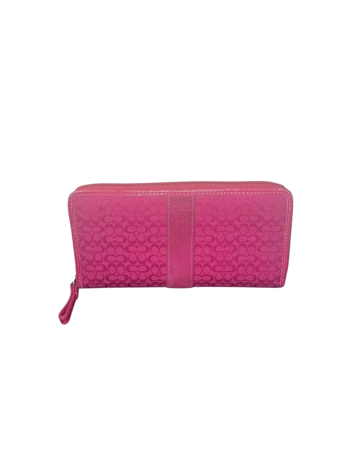 Coach Hot Pink Zip Wallet