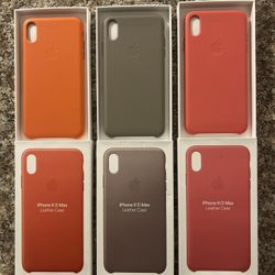 iPhone XS Max Apple Leather Case