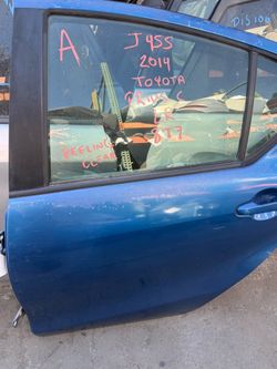 2012 - 2019 Toyota Prius C Rear Door Blue Tag # 9194