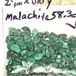 Malachite Stone Beads. 204