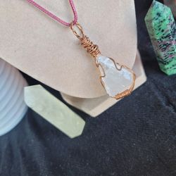 Handmade Clear quartz Necklace Crystal necklace