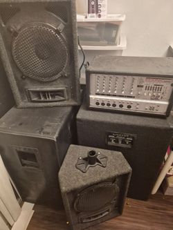 PA System w/ mixer and monitors