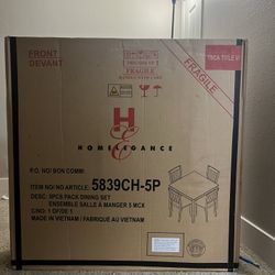 Homelegance 5839CH-5P 5-Piece Dinette Set