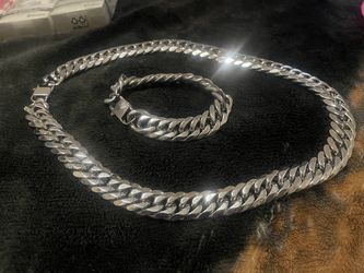 Stainless steel cuban chain 20mm wide/ 36” long