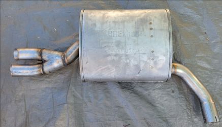 💝 BRExhaust Direct-Fit Replacement Muffler Dual Y-Pipe Outlet Stamp 182813