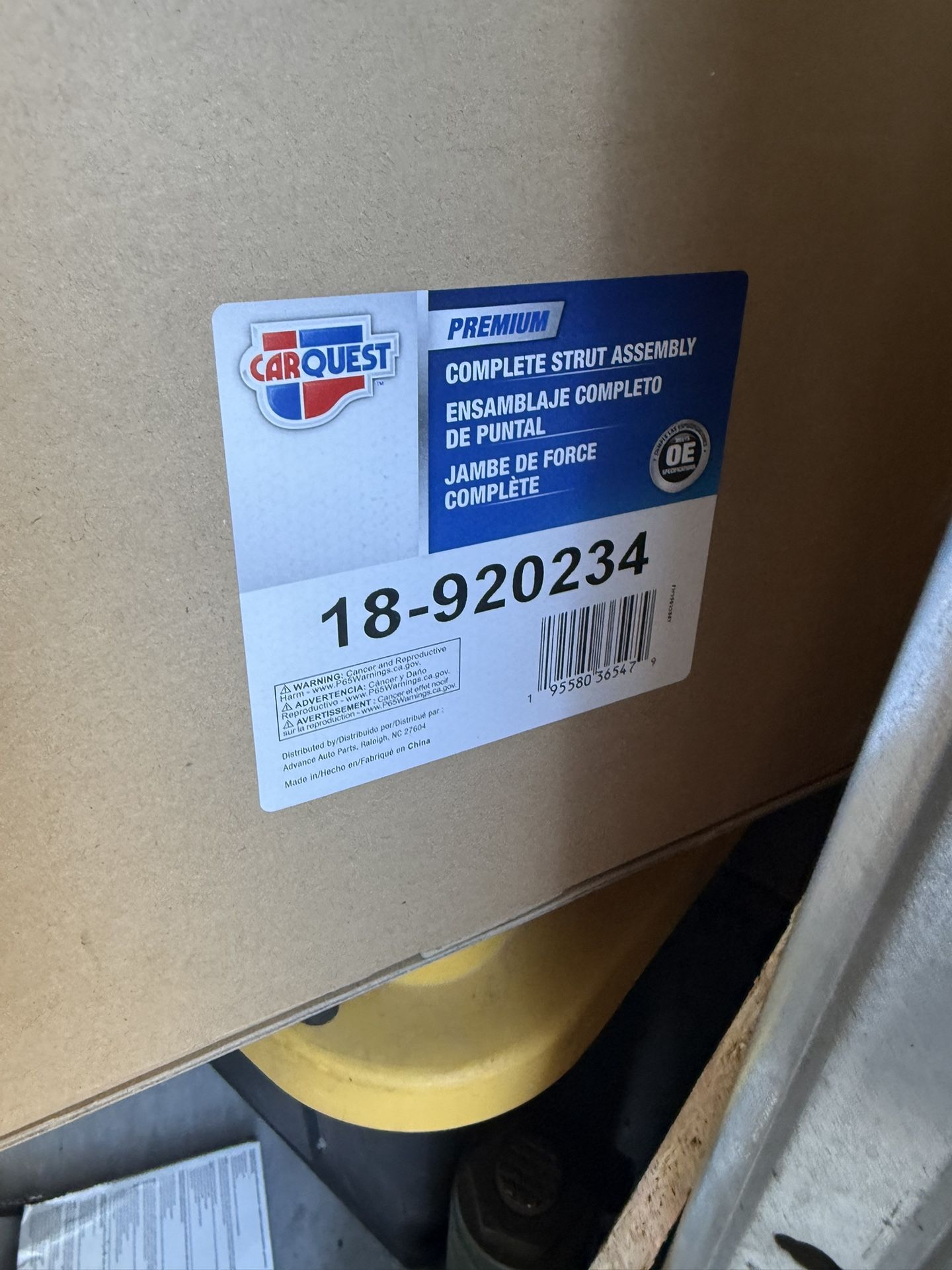 Audi Front Right Suspension Strut and Coil Spring Assembly