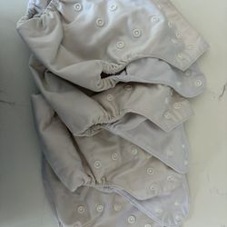 Reusable Diapers Nora Nursery (4 Diapers, 9 Liners)