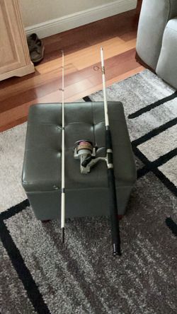 7 ft. Shakespeare rod,and cyclone spinning reel.