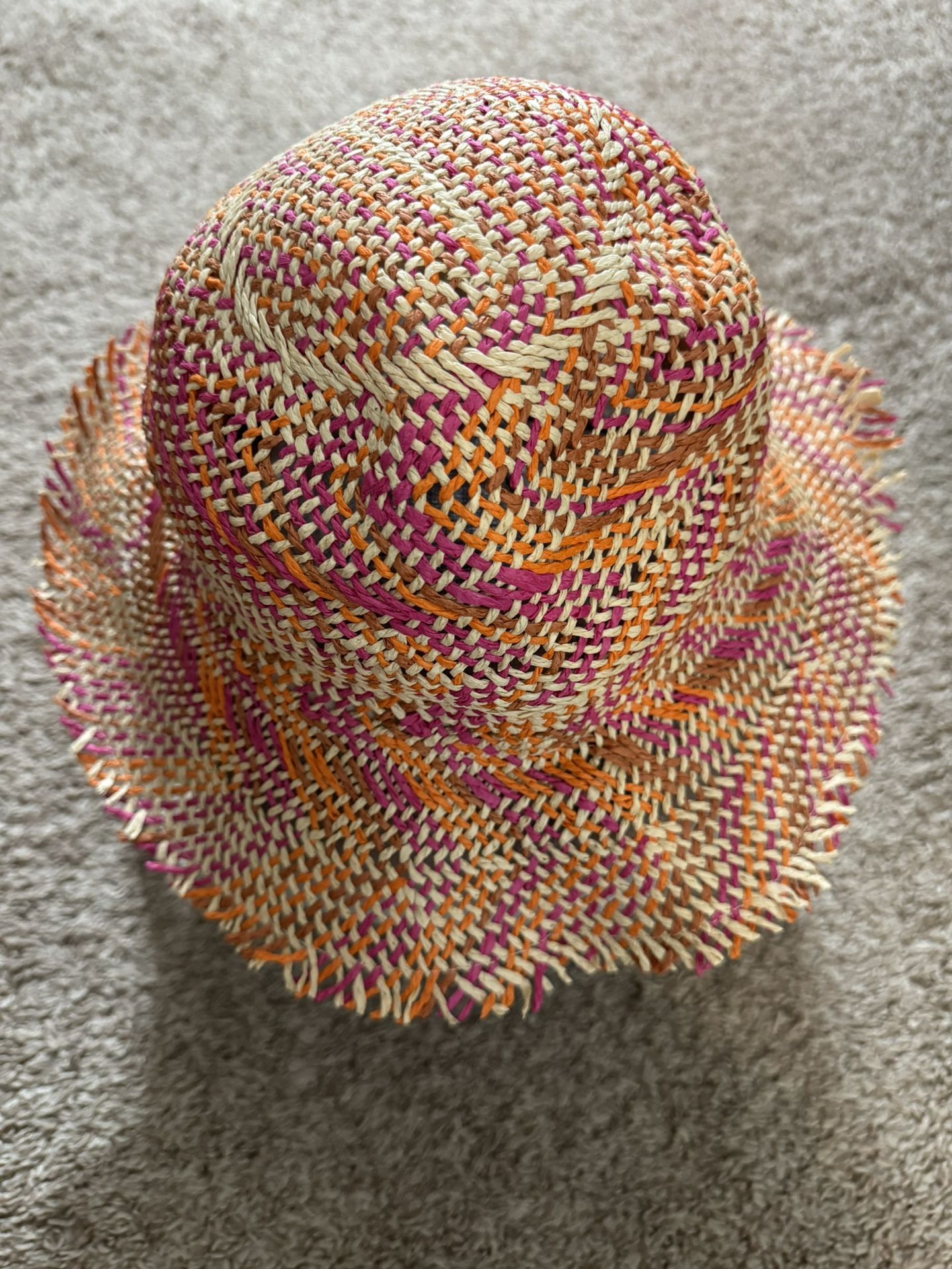 Laundry By Shelli Segal Pink Orange Sun Hat