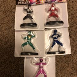 Power Ranger mini figurines.