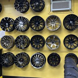 COMPACT CAR WHEELS AND TIRES $40 DOWN 