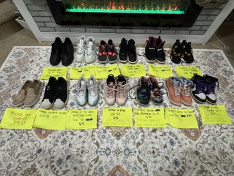 MOSTLY kids SHOES!!! Jordan, Nike, Lebron, Kyrie, Adidas And More