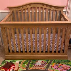 4in1 Crib $100 OBO! Mattress Now Included