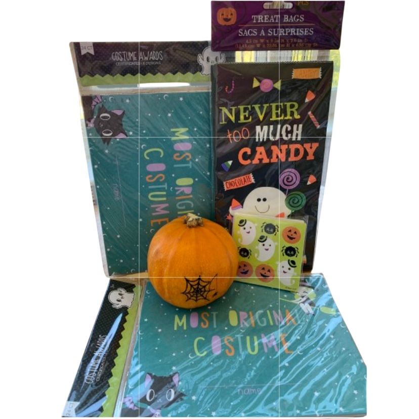 MADE FOR RETAIL Halloween Party Bundle Treat Bags, Stickers & Award Certificates