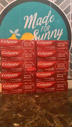 Colgate Optic White Stain Fighter Toothpaste – 10 Pack price is firm
