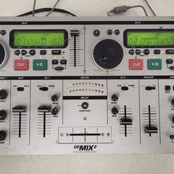 NUMARK CDMIX2 PROFESIONAL CD MIXING CONSOLE PRE-OWNED tested read no adapter