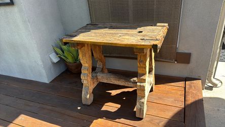 Custom wood table