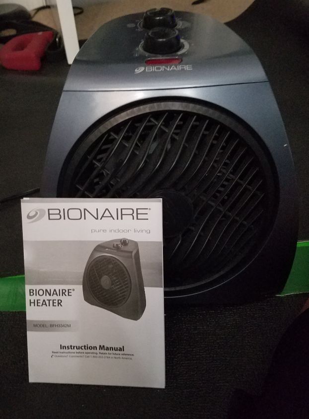 Bionaire Electric Heater Fan Circulator with Rotating Grill, BFH3342M Free Test