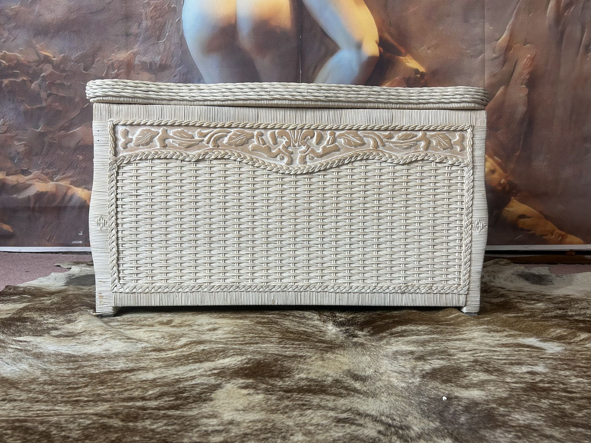 Vintage Wicker Trunk