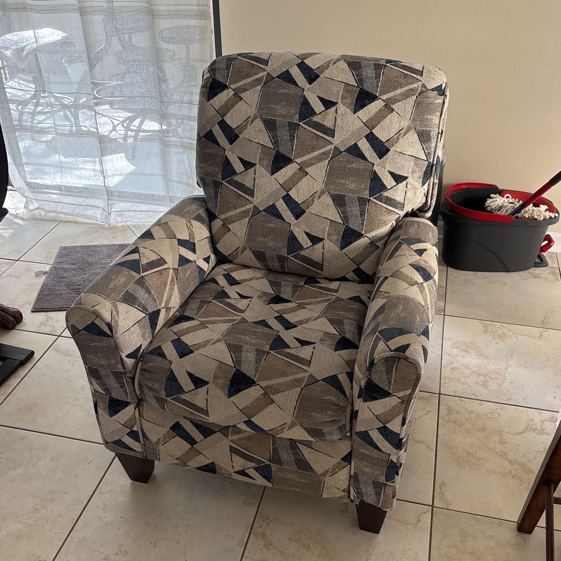 Patterned Recliner Chair