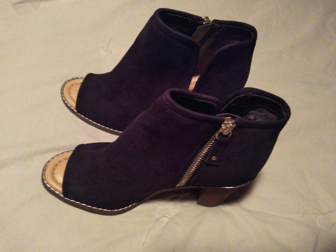 Women's open toe ankle boots