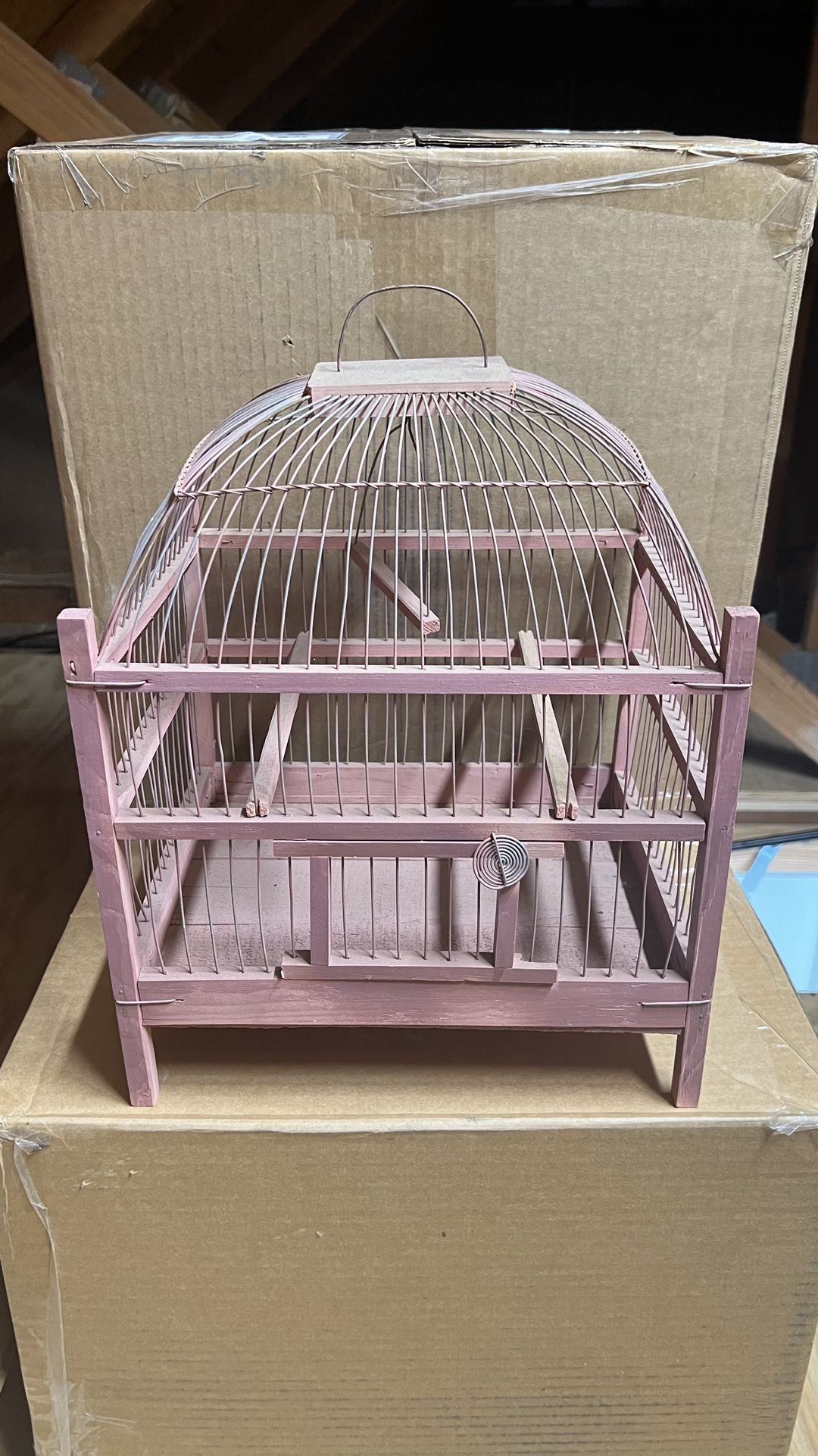 Bird Cage Wood Collectible