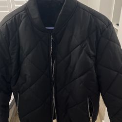 Shein Men Quilted Bomber Jacket 