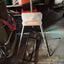 Vintage outboard motor stand