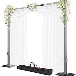 Pipe and Drape Backdrop Stand, 8.9x10ft Heavy Duty Adjustable