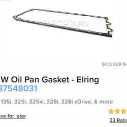 BMW oil pan gasket N54
