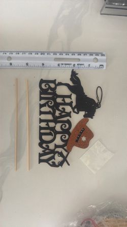 Cowboy Happy Birthday Cake Topper
